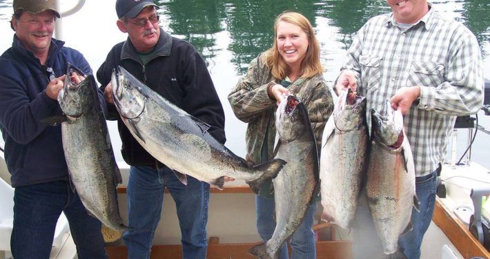 fishing charter rates jeff-fox-party-with-some-chinooks